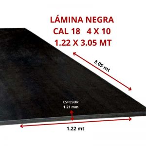 LAMINA PVC TRENT NEGRO 1.22X2.44M 10MM - Patrick & Sant